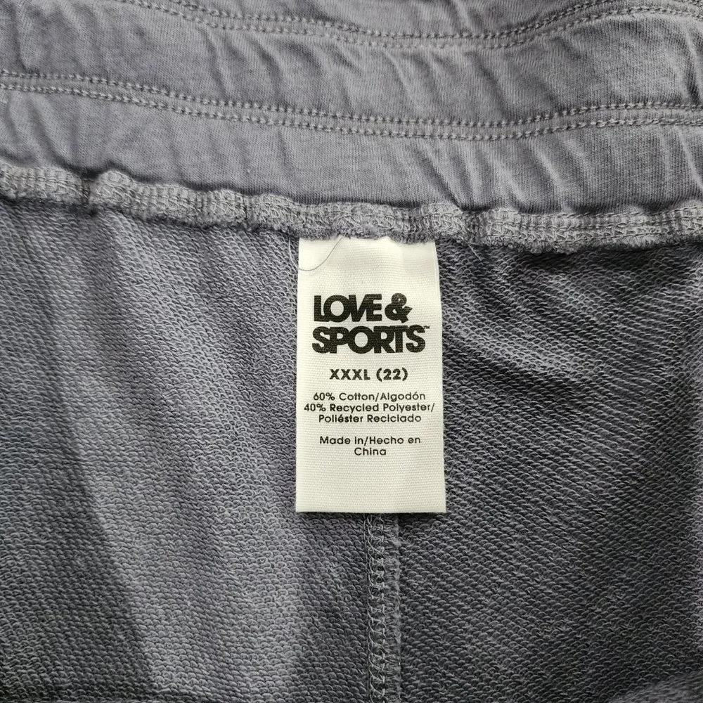 NWT Love & Sports Women's Embossed Logo Lounge Shorts